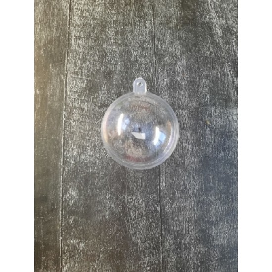 Шар прозрачный, разъемный, 6см пластик , цена за 1 шт